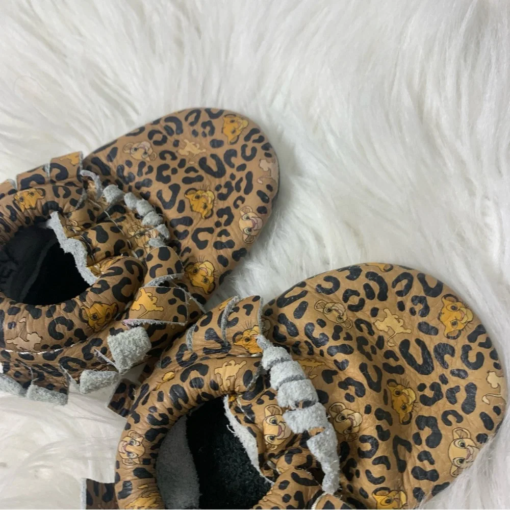 Freshly Picked x Disney Leopard Simba Mocassins Sz 2